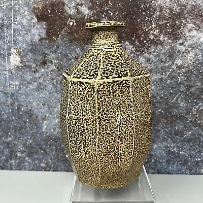 Buy Atsuya HAMADA (1932-1986) Stoneware Salt Glaze Faceted Vase Leach Pottery #1229 • 175£