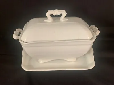 Buy 3-Piece John Maddock And Sons English Ironstone Covered Sauce W/ Original Tray • 33.12£