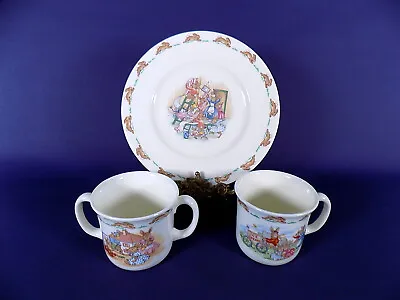 Buy Royal Doulton Bunnykins Naughty Bunnies Decorating Salad Plate & 2 Mugs • 20£