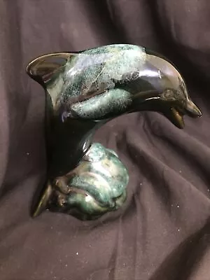 Buy Blue Mountain Canadian Pottery Happy Dolphin Green & Real Glaze - VGC • 7.49£