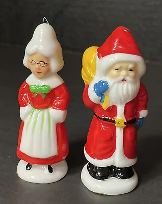 Buy 2 Vintage Santa & Mrs. Clause Genuine Bone China Christmas Ornaments 4  Taiwan • 9.64£