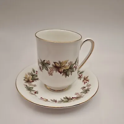 Buy Vintage Royal Standard China  Lyndale  Coffee Cup & Saucer Leaf Pattern  • 4.50£