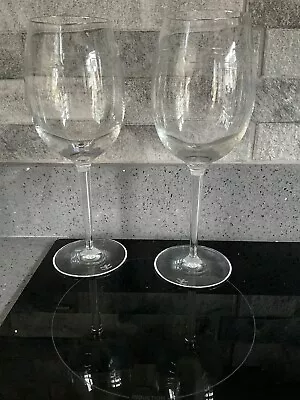 Buy 2 John Rocha  Trace   Large Wine Glasses By Waterford Crystal, Signed 25 Cm • 99.99£
