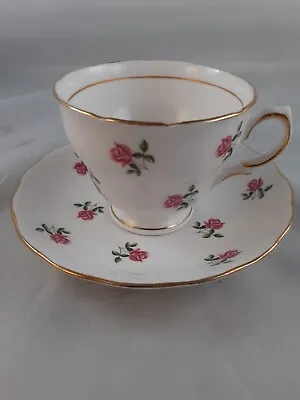 Buy Colclough Ditsy Rose Tea Cup & Saucer  Bone China Vintage British • 16.99£