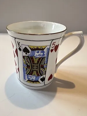 Buy Crownford Queen’s China Playing Card Mug English Fine Bone China Staffordshire • 7.99£