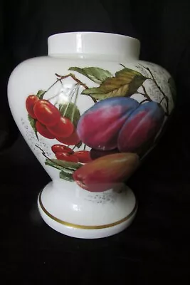 Buy Beautiful French Transfer Printed LIMOGES Porcelain Carpenet Vase Fruits Berries • 27.59£