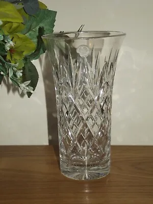 Buy Royal Albert Crystal Glass Large 8.0  (20cm) Flower Vase Made In Czech Republic • 19.95£