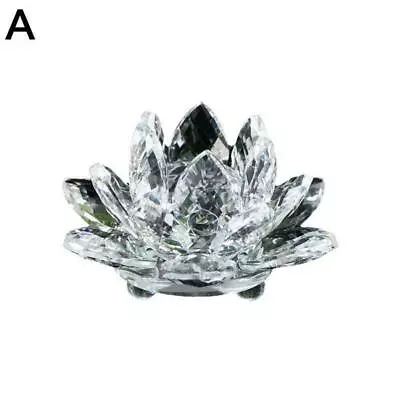Buy Crystal Flower Ornament Large Crystal Craft Home Decor Pcs 1 D9X2 • 5.77£