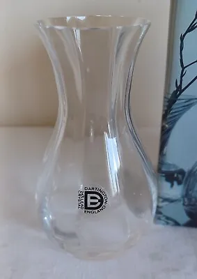 Buy Dartington Glass Small Roman Ripple Posy Vase 10.5cm Tall Boxed Frank Thrower • 6.50£