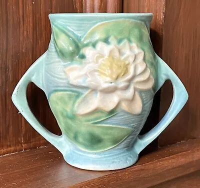 Buy 1940 Roseville Two Handle Vase Water Lily 71-4  • 56.69£