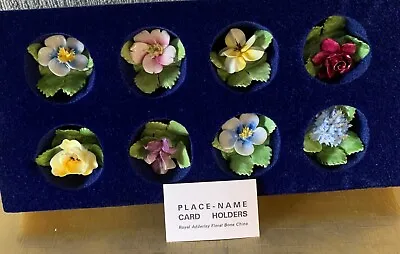 Buy Royal Doulton Alderley Floral Place Card Name Holders Fine China Perfect • 29.99£