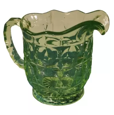 Buy Green Glass Jug Pitcher Art Deco Vintage Sowerby Pressed Glass Pitcher • 14.99£