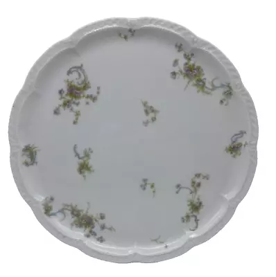 Buy Limoges Haviland & Co France Round Scalloped Floral Cake Plate Platter 11.25  • 47.44£