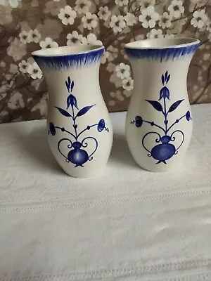 Buy A Pair Of Hand Painted Radford England Vases. Number 1086 • 18£