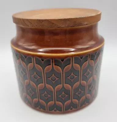 Buy Hornsea Pottery Brown Heirloom Storage Jar Canister With Lid Unlabelled  1970s • 11.99£