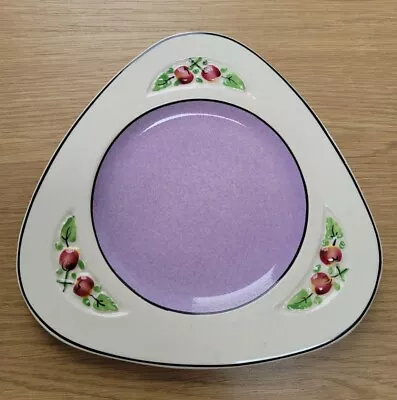 Buy 1 X SOHO POTTERY Solian TRIANGLE Ambassador Ware Side Plates  ENGLAND Lilac • 6.80£