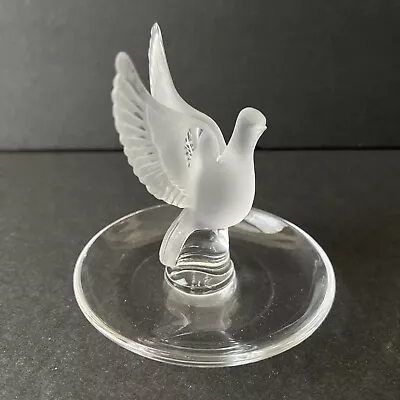 Buy Lalique France Crystal PIN TRAY Thalie Dove Signed • 71.04£