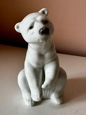Buy Lladro  Resting  Polar Bear 1208 Figurine. Vintage. Porcelain. • 12.99£