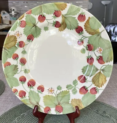 Buy Royal Stafford Wildberry Pattern Dinner Plate England Strawberry Decor • 23.75£