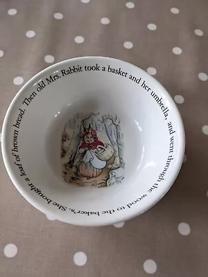 Buy Beatrix Potter Wedgwood Mrs Rabbit Child 's Bowl • 2£