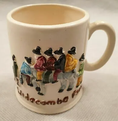 Buy Vintage British Devon Pottery England Widecombe Fair Mug Cup Marked C C • 12.99£
