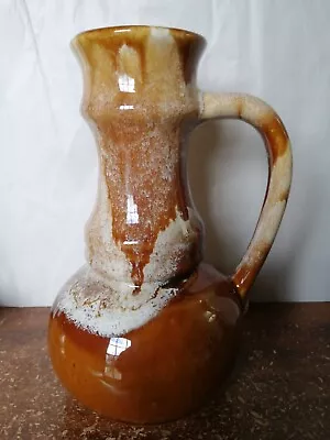 Buy Vintage Mid-Century Retro Kad Yad Abstract Ceramic Brown Vase Israel 501 • 11.99£