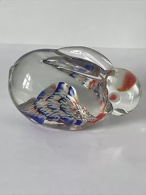 Buy Millefiori Art Glass Paperweight Rabbit Clear Base.  ?Murano • 5£