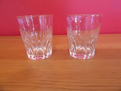 Buy Lovely Retro Vintage Pair Cut Glass Stuart Crystal Whiskey Water Tumbler Glasses • 15£