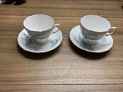 Buy Royal Osborne Fine Bone China Tea Cup And Saucer Set Of Two • 8£