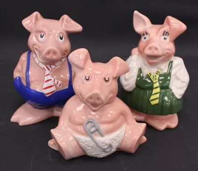 Buy 3x Vtg WADE NATWEST PIGGY BANKS Ceramic Money Boxes Incl. MAXWELL, ANNABELLE S65 • 12.58£