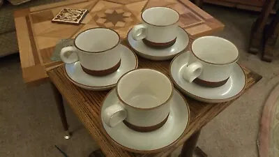 Buy 4 Rare Denby Potters Wheel Cups And Saucers • 15£