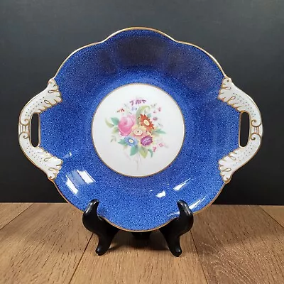 Buy Coalport China Handled Bowl - Blue & White Floral   • 8.99£