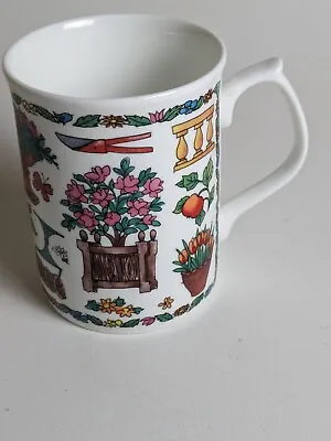 Buy Garden Theme Mug, Duchess Fine Bone China, Made In England, Vtg. Rare • 11.48£