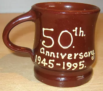 Buy VE DAY 50th Anniversary 1945 1995 - POTTERY MUG Vgc • 6£
