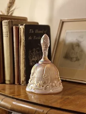 Buy Vintage Fenton Pink Opalescent Iridescent Lily Of The Valley Art Glass  Bell • 58.99£