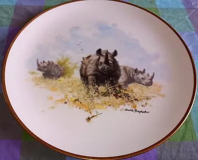 Buy Wedgwood David Shepherd Rhinoceros Plate 27cm • 10£