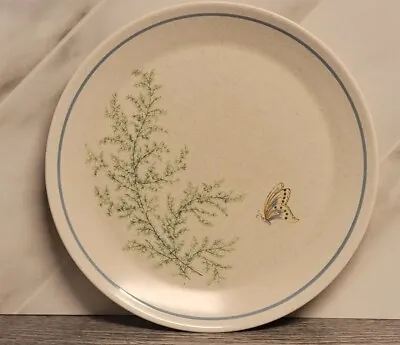 Buy Vintage Lenox Temper-ware Fancy Free Dinner Plate Butterfly And Fern Blue Band • 9.65£