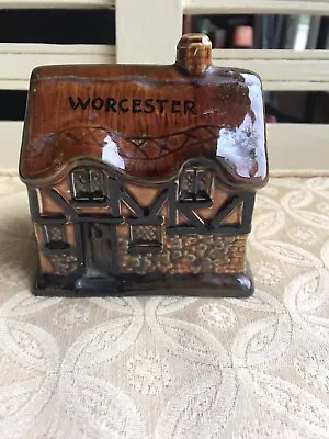 Buy Money Box Szeiler Studio Pottery Cottage WORCESTER Made In England Piggy Bank • 3.99£