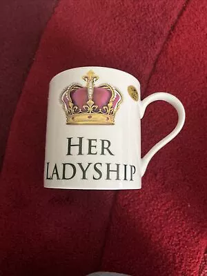 Buy Her Ladyship Crown White Fine China Mug - Boxed Gift NEW • 0.99£