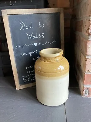 Buy Large Vintage Stoneware Salt Glazed Jar Or Vase 26 Cms High • 25£