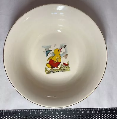 Buy Vintage Royal Tudor Ware Barker Bros Children’s Bowl The Chase Duckling • 9£