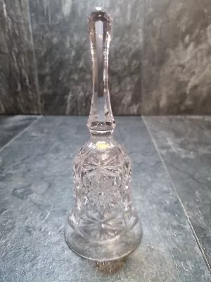 Buy Vintage Heavy Pressed Glass Bell  7.5  • 6£