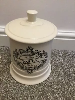 Buy T G Green Pottery England Cream Classic Ivory Pasta Jar With Lid By Cloverleaf • 15£