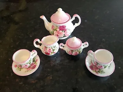Buy Vintage Allyn Nelson Fine Bone China Miniature Tea Set For Two Made In England • 135.11£
