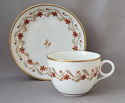 Buy New Hall Red Flowers Pattern 917 Cup & Saucer C1805-12 Pat Preller Collection • 30£