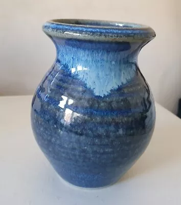 Buy Bernard Kavanagh Irish Studio Art Pottery Vase Blue Vase Blue Studio Pottery Vas • 9.99£