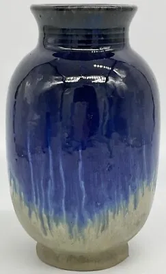 Buy Early 20th Century Antique Fulper Flambe Drip Glaze Vase Art Pottery Blue Gray • 249.59£