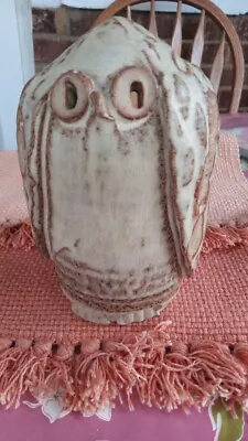 Buy Vintage Cornish Studio Pottery Owl Moneybox Makers Mark To Base • 9.99£