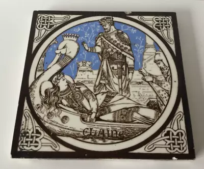 Buy Antique Mintons China Works Tile ‘ Elaine ‘ -  John Moyer Smith • 9.99£