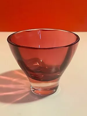 Buy Dartington Cranberry Glass Small Bowl, Signed, Vintage • 17.99£